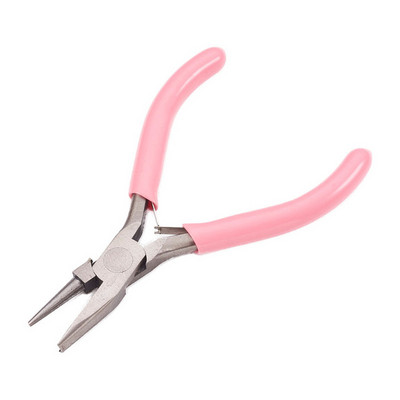 Комплекти мини клещи за бижута Направи си сам инструменти за бижута, оборудване за изработка на бижута Направи си сам, въглеродна стомана DeepPink, 70~80x40~52x6~9mmF80