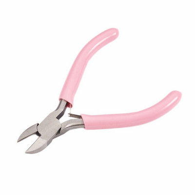 Комплекти мини клещи за бижута Направи си сам инструменти за бижута, оборудване за изработка на бижута Направи си сам, въглеродна стомана DeepPink, 70~80x40~52x6~9mmF80