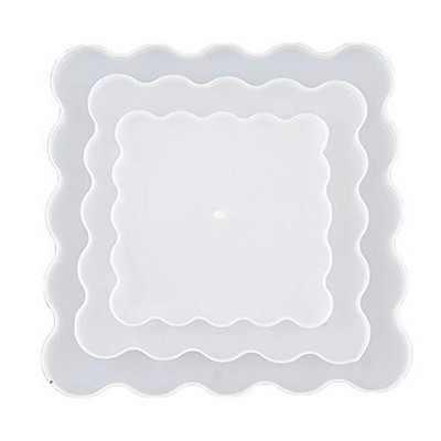 3-етажна форма за поднос от смола Поставка за торта Форми за поднос Силиконова форма за отливане с хардуерни фитинги за приготвяне на поставка за сервиране на кексчета