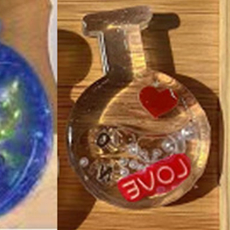 Boca želja Živi pijesak Privjesak za ključeve Kalup od epoksidne smole Viseći privjesci Ukrasi Silikonski kalup DIY Rukotvorine Dekoracije Alat za lijevanje