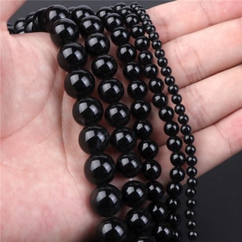 A+++ Φυσικοί Μαύροι Αχάτες Onyx Stone Bead Faceted Tube Round Loose Spacer Beads Diy βραχιόλι κολιέ Κοσμήματα Χειροποίητα χειροτεχνήματα