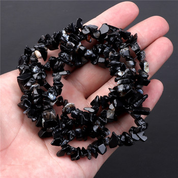 A+++ Φυσικοί Μαύροι Αχάτες Onyx Stone Bead Faceted Tube Round Loose Spacer Beads Diy βραχιόλι κολιέ Κοσμήματα Χειροποίητα χειροτεχνήματα