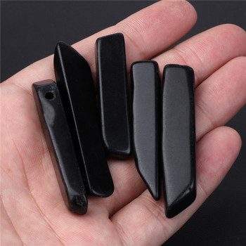 A+++ Φυσικοί Μαύροι Αχάτες Onyx Stone Bead Faceted Tube Round Loose Spacer Beads Diy βραχιόλι κολιέ Κοσμήματα Χειροποίητα χειροτεχνήματα