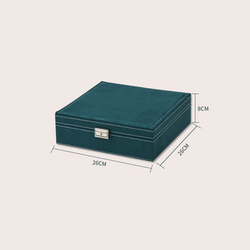 WE Нова зелена синя многофункционална кадифена голяма кутия за бижута за жени Колие Пръстен за съхранение Витрина Фланела Органайзер за бижута