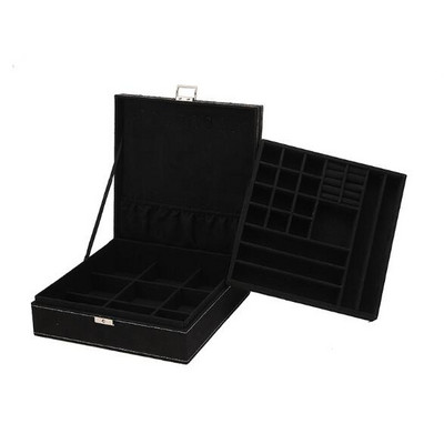 WE nauja žalia mėlyna daugiafunkcė aksominė didelė papuošalų dėžutė moterims karolių laikymo žiedų vitrinos flanelinių papuošalų laikiklis