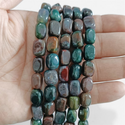 Φυσική πέτρα Bead Tube Ορθογώνιο Σχήμα Quartzs Jaspers Loose Spacer Bead For DIY Ανδρικό Κολιέ Βραχιόλι Αξεσουάρ κοσμημάτων