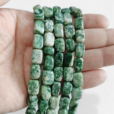 Φυσική πέτρα Bead Tube Ορθογώνιο Σχήμα Quartzs Jaspers Loose Spacer Bead For DIY Ανδρικό Κολιέ Βραχιόλι Αξεσουάρ κοσμημάτων