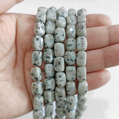 Φυσική πέτρα Bead Tube Ορθογώνιο Σχήμα Quartzs Jaspers Loose Spacer Bead For DIY Ανδρικό Κολιέ Βραχιόλι Αξεσουάρ κοσμημάτων