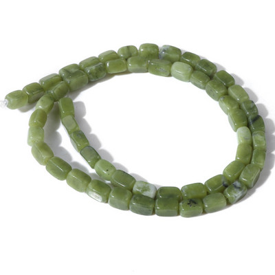 Φυσική πέτρα Bead Tube Ορθογώνιο Σχήμα Quartzs Jaspers Loose Spacer Bead For DIY Ανδρικό Κολιέ Βραχιόλι Αξεσουάρ κοσμημάτων