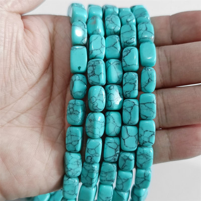 Φυσική πέτρα Bead Tube Ορθογώνιο Σχήμα Quartzs Jaspers Loose Spacer Bead For DIY Ανδρικό Κολιέ Βραχιόλι Αξεσουάρ κοσμημάτων