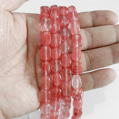 Φυσική πέτρα Bead Tube Ορθογώνιο Σχήμα Quartzs Jaspers Loose Spacer Bead For DIY Ανδρικό Κολιέ Βραχιόλι Αξεσουάρ κοσμημάτων