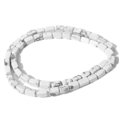 Φυσική πέτρα Bead Tube Ορθογώνιο Σχήμα Quartzs Jaspers Loose Spacer Bead For DIY Ανδρικό Κολιέ Βραχιόλι Αξεσουάρ κοσμημάτων