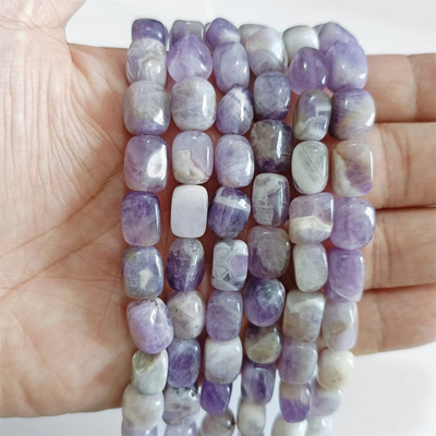 Φυσική πέτρα Bead Tube Ορθογώνιο Σχήμα Quartzs Jaspers Loose Spacer Bead For DIY Ανδρικό Κολιέ Βραχιόλι Αξεσουάρ κοσμημάτων