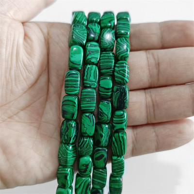 Φυσική πέτρα Bead Tube Ορθογώνιο Σχήμα Quartzs Jaspers Loose Spacer Bead For DIY Ανδρικό Κολιέ Βραχιόλι Αξεσουάρ κοσμημάτων