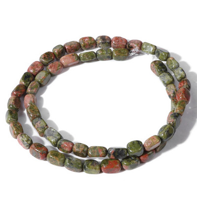 Φυσική πέτρα Bead Tube Ορθογώνιο Σχήμα Quartzs Jaspers Loose Spacer Bead For DIY Ανδρικό Κολιέ Βραχιόλι Αξεσουάρ κοσμημάτων