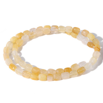 Φυσική πέτρα Bead Tube Ορθογώνιο Σχήμα Quartzs Jaspers Loose Spacer Bead For DIY Ανδρικό Κολιέ Βραχιόλι Αξεσουάρ κοσμημάτων