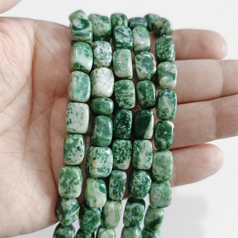 Φυσική πέτρα Bead Tube Ορθογώνιο Σχήμα Quartzs Jaspers Loose Spacer Bead For DIY Ανδρικό Κολιέ Βραχιόλι Αξεσουάρ κοσμημάτων