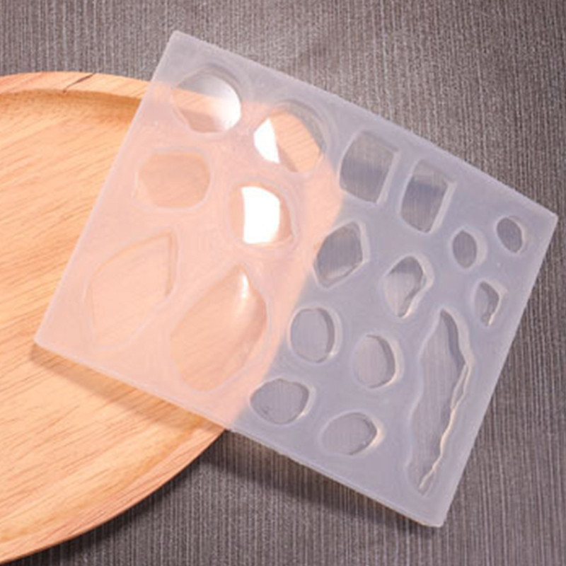 Nepravilno ogledalo Kristalni epoksi privjesak Kalup od smole Privjesci za ogrlice Silikonski kalup DIY Alati za lijevanje nakita