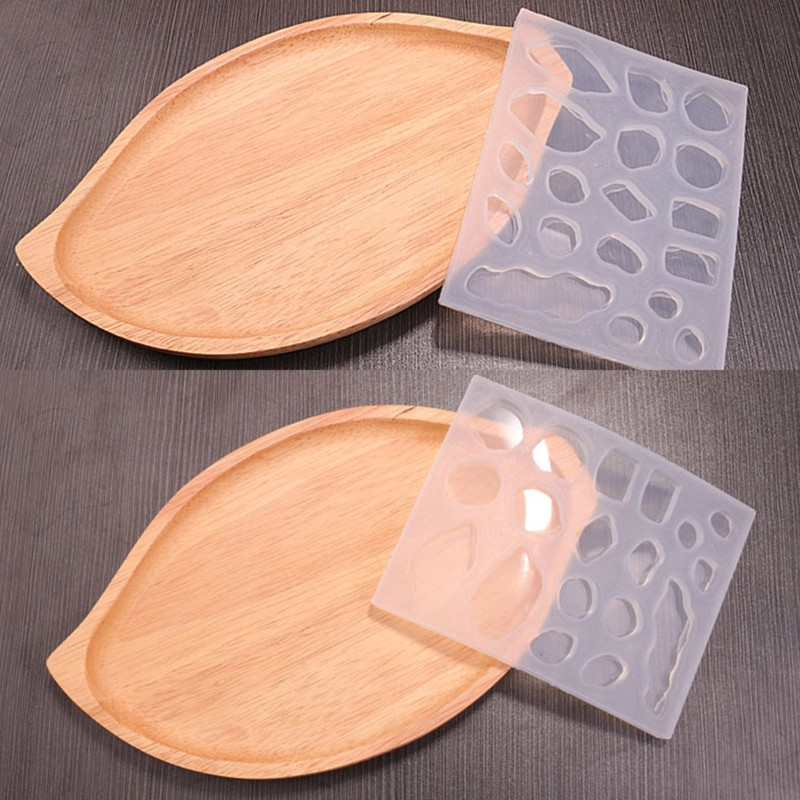 Nepravilno ogledalo Kristalni epoksi privjesak Kalup od smole Privjesci za ogrlice Silikonski kalup DIY Alati za lijevanje nakita