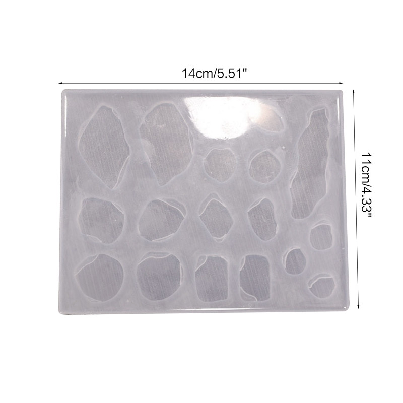 Nepravilno ogledalo Kristalni epoksi privjesak Kalup od smole Privjesci za ogrlice Silikonski kalup DIY Alati za lijevanje nakita