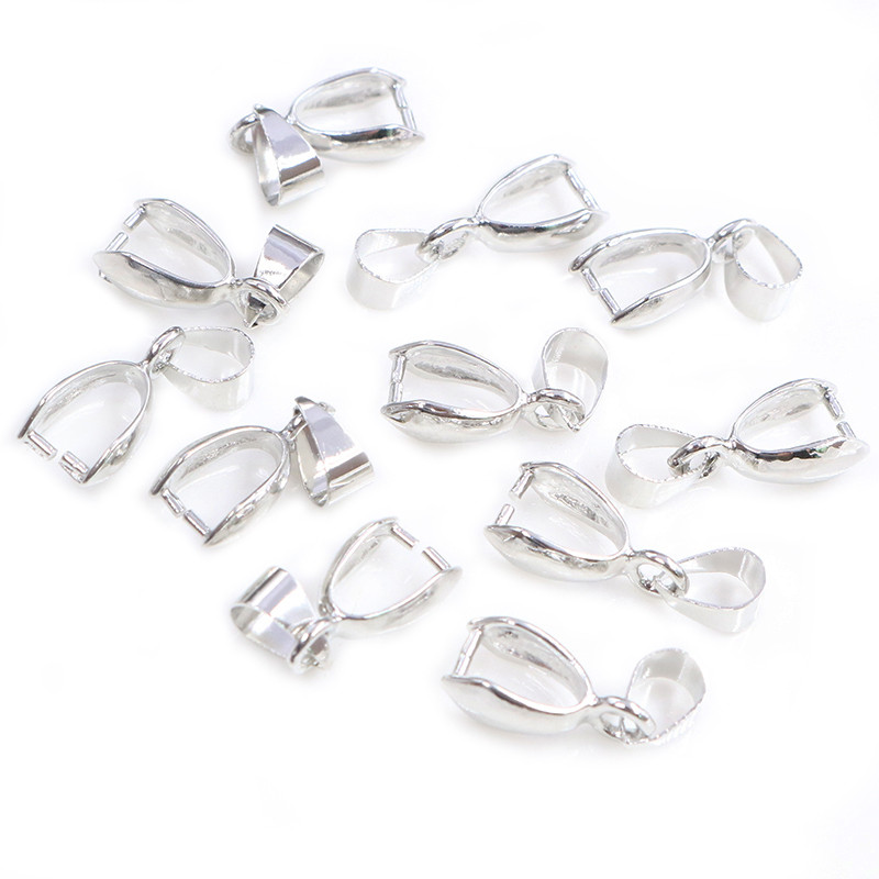 50pcs/lot 5x14mm 6x17mm 8x20mm 7 boja obloženi privjesci Kopče Kopče Bails Konektori Bakreni šarm Bail Perle Nakit