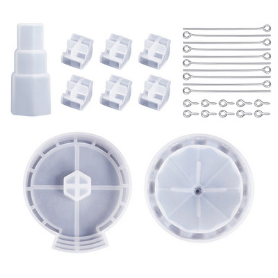 Karusel Ornament Kristalni kalup od epoksidne smole Merry-Go-Round Decoration Silikonski kalup DIY Alat za lijevanje