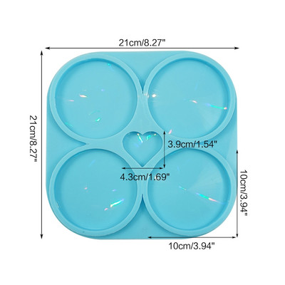 Kalupi za pladnjeve za podmetače Kalupi za DIY podmetače Silikonski kalupi za ladice Kalupi za lijevanje od epoksidne smole za DIY lijevanje Uređenje doma