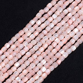 Φυσικό Shell Bead 3mm Rondelle Loose Spacer Pink Mother of Pearl Beads for Jewelry Making DIY Earrings Βραχιόλια Κολιέ 14"