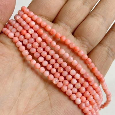 Στρογγυλές χρωματιστές χάντρες από κοχύλι γλυκού νερού 4mm Muticolor βαμμένες Mother of Pearl Loose Bead για κοσμήματα που κατασκευάζουν DIY Αξεσουάρ 15"