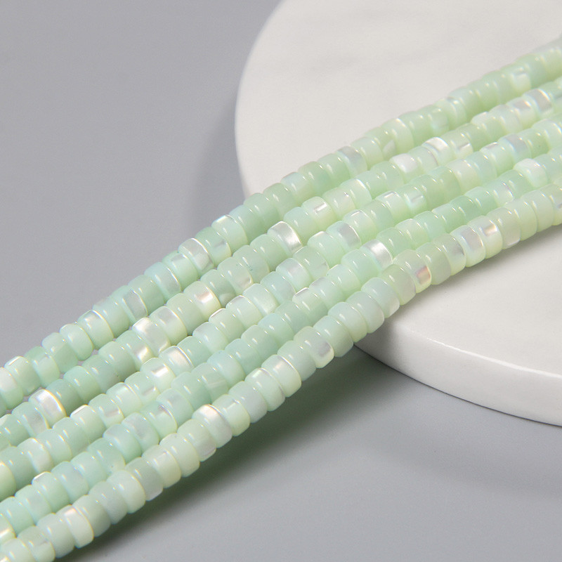 Prirodne školjke Labave okrugle pljosnate perle Heishi perle Odstojnik Obojane školjkaste perle za DIY izradu nakita Narukvice Nabavka ogrlica