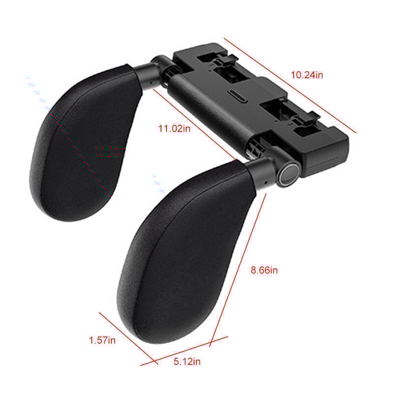 Upgrade scaun auto pernă pentru tetiera Suport reglabil pentru cap și gât Tetiera detașabilă pentru copii și adulți Pernă de dormit laterală de călătorie