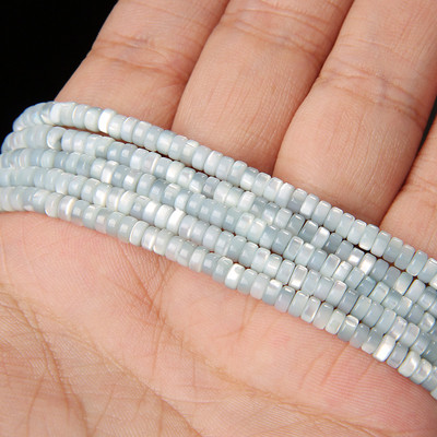 Različite veličine, prirodne školjke, perle, svjetlucavo obojene Heishi biserne perle, perle od sedefa za izradu nakita, ogrlice, narukvice