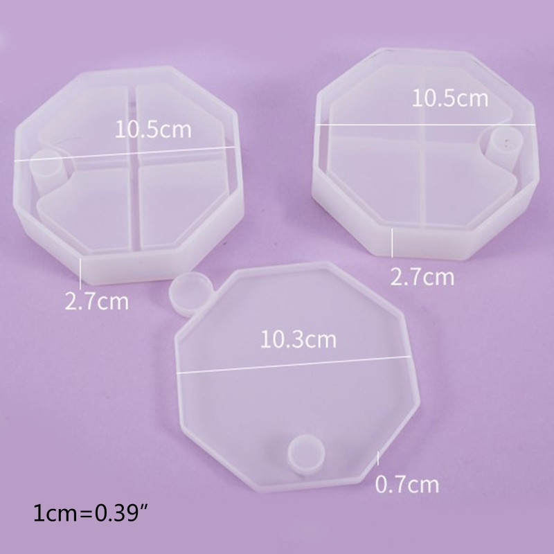 1 Set Jewelry Organizer Box Καλούπι σιλικόνης από ρητίνη για γυναίκες, DIY Περιστρεφόμενη θήκη κοσμημάτων πολλαπλών στρώσεων Θήκη αποθήκευσης για βραχιόλια