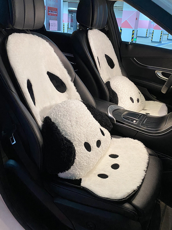 Κάλυμμα μαξιλαριού καθίσματος αυτοκινήτου Universal 2022 Four Seasons Winter Plush Cartoon Ins Fashion
