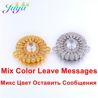 Köbös cirkónia ékszer anyag arany ezüst színű virág levél csatlakozó varrás kiegészítők barkács varázslatokhoz ékszerkészítéshez