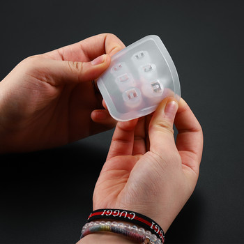 1 бр. Силиконова форма 12 мм 16 мм кубични топки мъниста с дупка Силиконова форма Колие Гривна Висулка Форма от UV смола Изработка на бижута