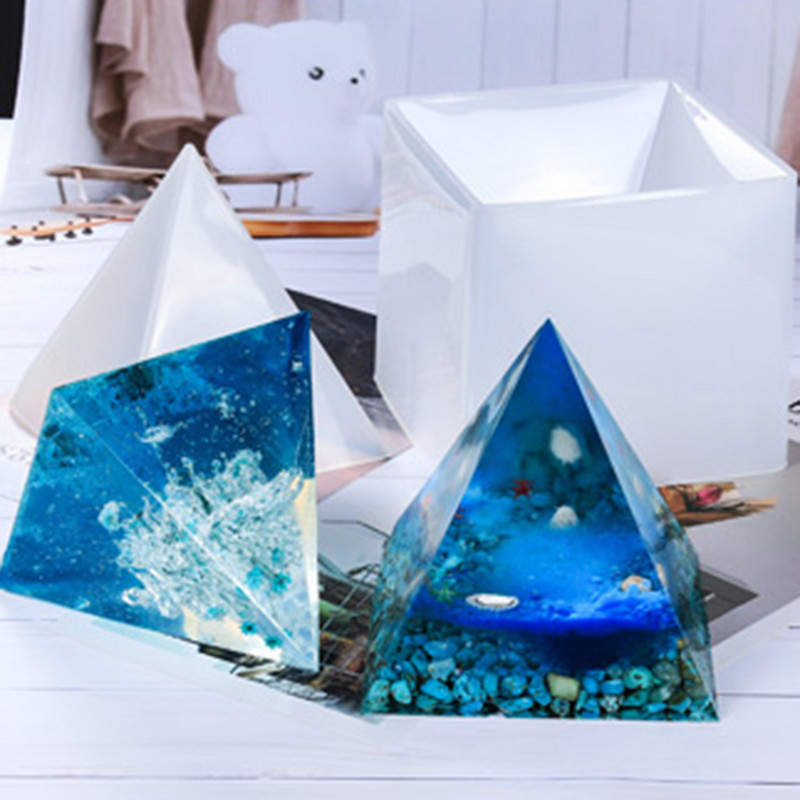 15 cm DIY Super Large Pyramid Frame Moule Rașină Mucegai Turnare Silicon Bijuterii Matrite Rechizite pentru Tree of Life Pyramid Molds