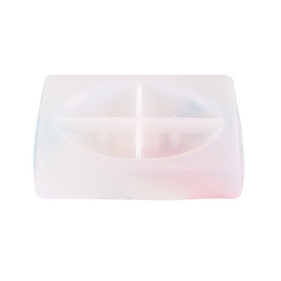 Ръчно изработена кутия за сапун Силиконова форма Сапунена тава Тава за отливане от смола Пръстени от епоксидна смола Държачи за чинии Смола за сапунена тава Форми