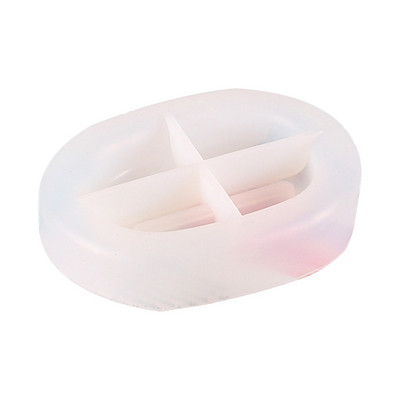 Ръчно изработена кутия за сапун Силиконова форма Сапунена тава Тава за отливане от смола Пръстени от епоксидна смола Държачи за чинии Смола за сапунена тава Форми