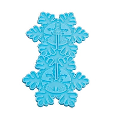 Pandantive pentru brad de Crăciun, matriță din silicon, fulg de nea, cu cinci colțuri, clopot, matriță din rășină epoxidică, artizanat, instrumente de turnare