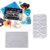 2db Ouija Board Planchette epoxigyanta formák gótikus ouija- társasjáték kulcstartó medál szilikon formák ékszer készítés barkácsolás