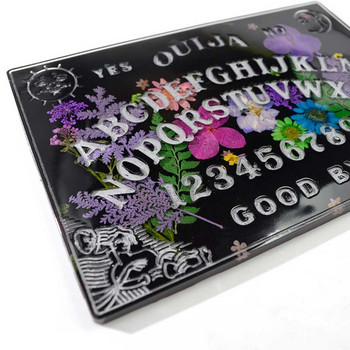 2Pcs Ouija Board Planchette Форми от епоксидна смола Gothic Ouija- Настолна игра Ключодържател Висулка Силиконови форми Изработка на бижута Направи си сам