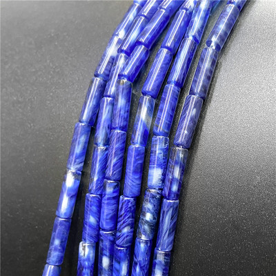 Természetes kő Henger alakú Császár Achátok Lapis Lazuli Kő Gyöngyök Jáspis Gyöngy ékszerkészítéshez Báj DIY karkötő nyaklánc