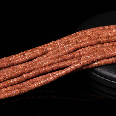 Újdonság 4x2mm-es természetes lapos kerek kőgyöngy türkiz Tigrisszem Achátok Távtartó, kézzel készített laza gyöngyök ékszerkészítéshez barkácsolás