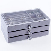 Drawer Design ékszer vitrin doboz akril ékszer rendszerező tároló doboz karkötő fülbevaló gyűrűtartóhoz шкатулка для украшений