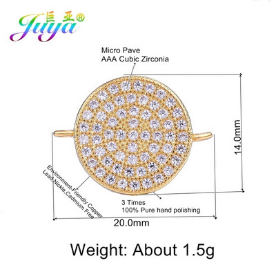 Juya DIY, bijuterii de modă, descoperiri, 2 bucle, creative, rotunde, flori de trandafir, conectori, accesorii pentru brățară, cercei, lucrați manual