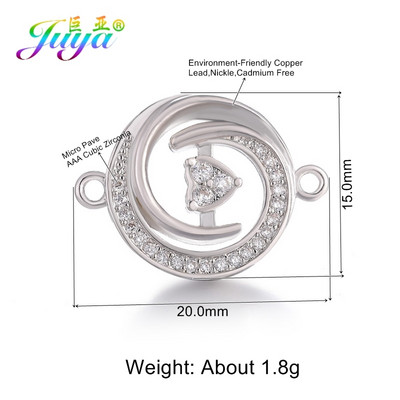 Juya DIY, bijuterii de modă, descoperiri, 2 bucle, creative, rotunde, flori de trandafir, conectori, accesorii pentru brățară, cercei, lucrați manual