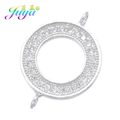 Juya DIY, bijuterii de modă, descoperiri, 2 bucle, creative, rotunde, flori de trandafir, conectori, accesorii pentru brățară, cercei, lucrați manual