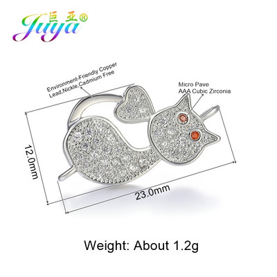 Juya DIY, bijuterii de modă, descoperiri, 2 bucle, creative, rotunde, flori de trandafir, conectori, accesorii pentru brățară, cercei, lucrați manual