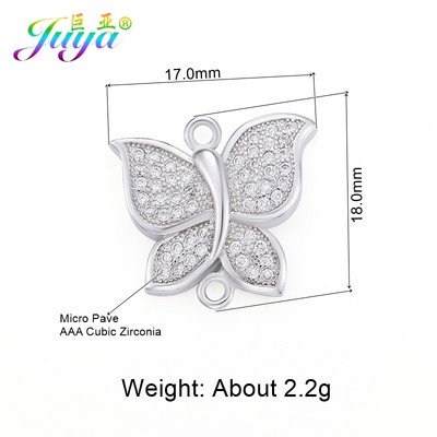 Juya DIY, bijuterii de modă, descoperiri, 2 bucle, creative, rotunde, flori de trandafir, conectori, accesorii pentru brățară, cercei, lucrați manual